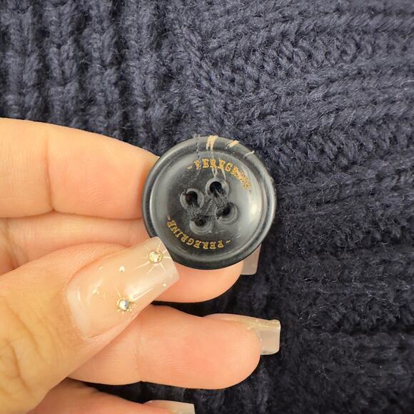 Celtic & Co 100% wool chunky knit shawl collar gray pullover‎ - Picture 4 of 8